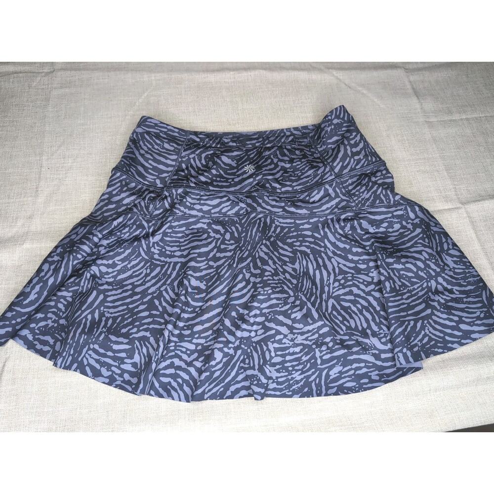 Athleta Women's ACE Printed 13.5" Tennis Skort Skirt Inner Shorts Purple Size XS